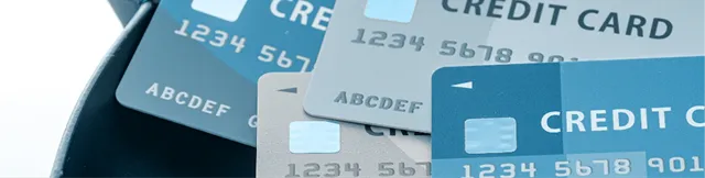 クレジットカード決済対応のバナー